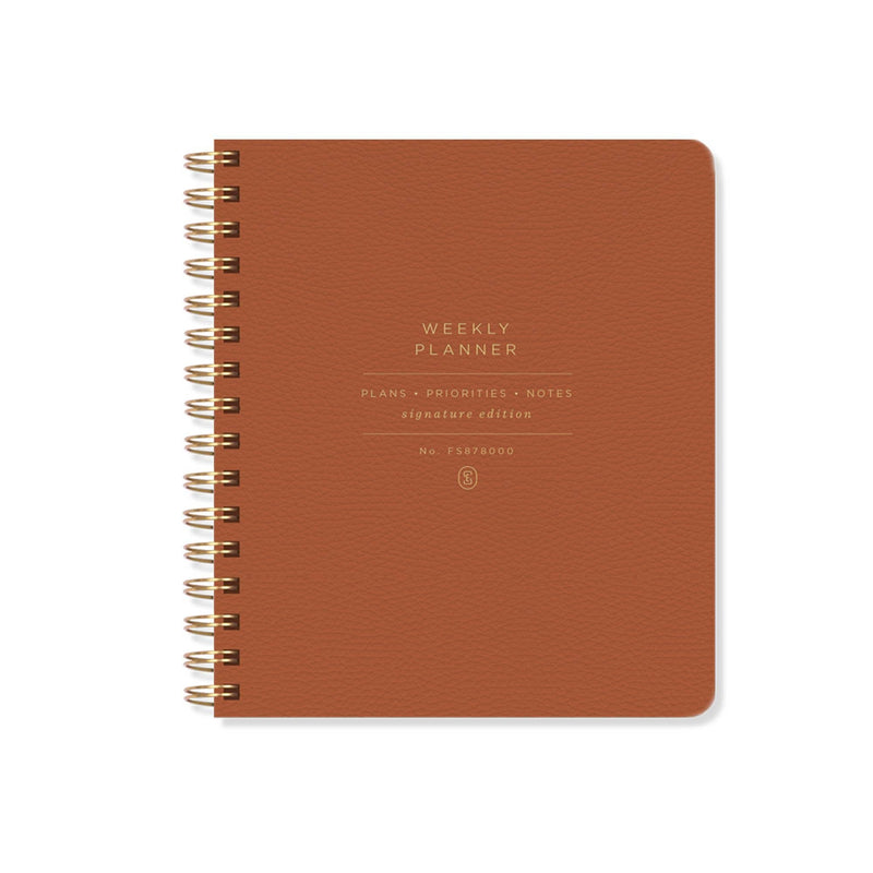 Se Standard Cognac Weekly Non-dated Planner