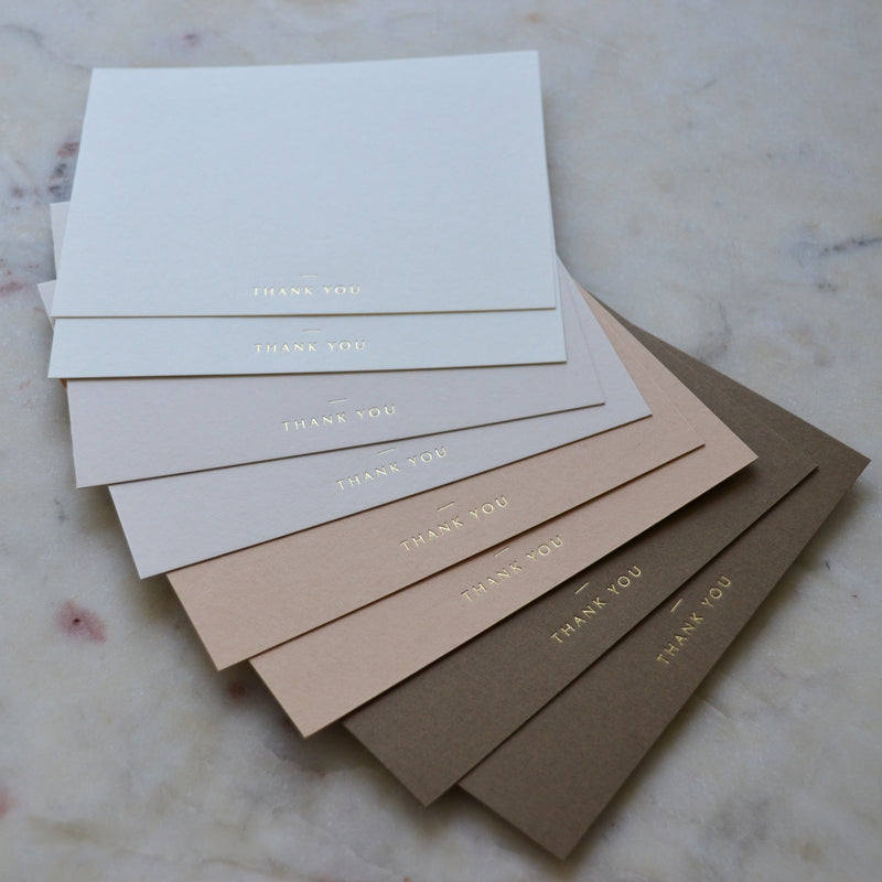 Ombre Earth Tones Thank You Cards