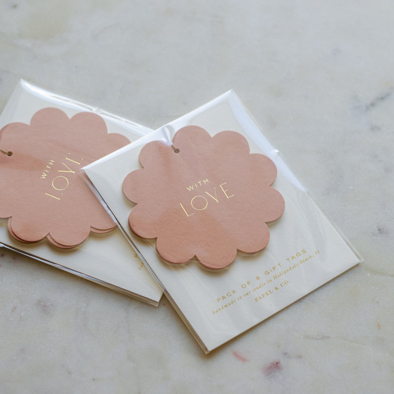Terracotta Scalloped Gift Tags