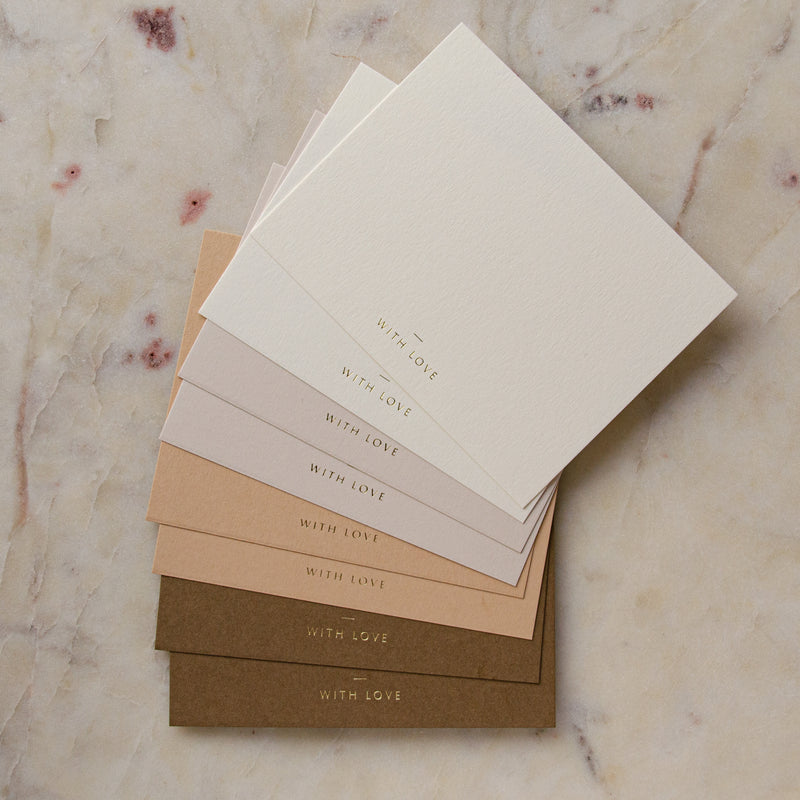 With Love Ombre Earth Tones Cards