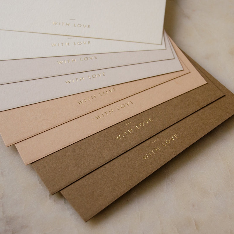 With Love Ombre Earth Tones Cards