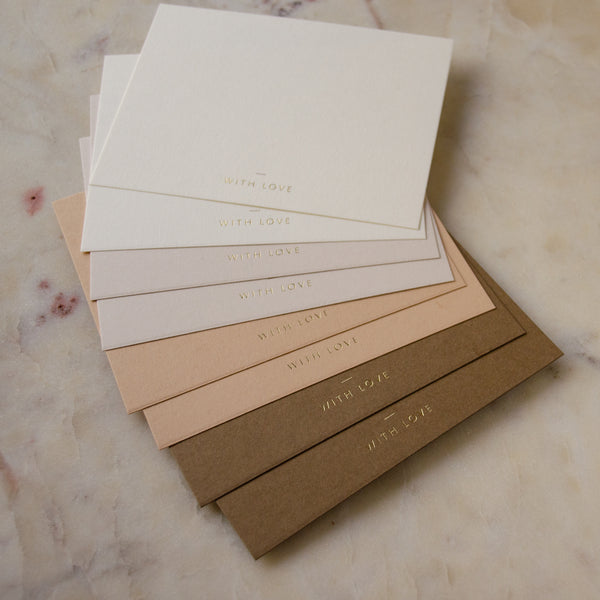 With Love Ombre Earth Tones Cards