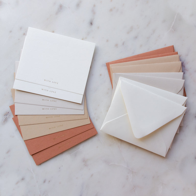 With Love Ombre Terracotta Cards