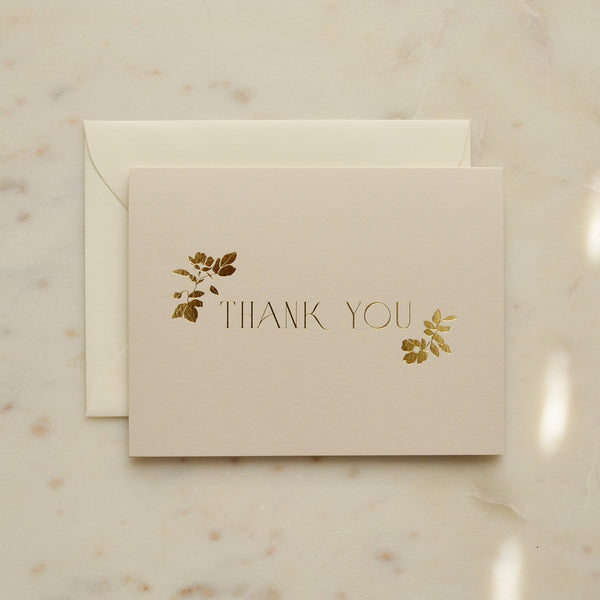 Thank You Floral Greeting Card
