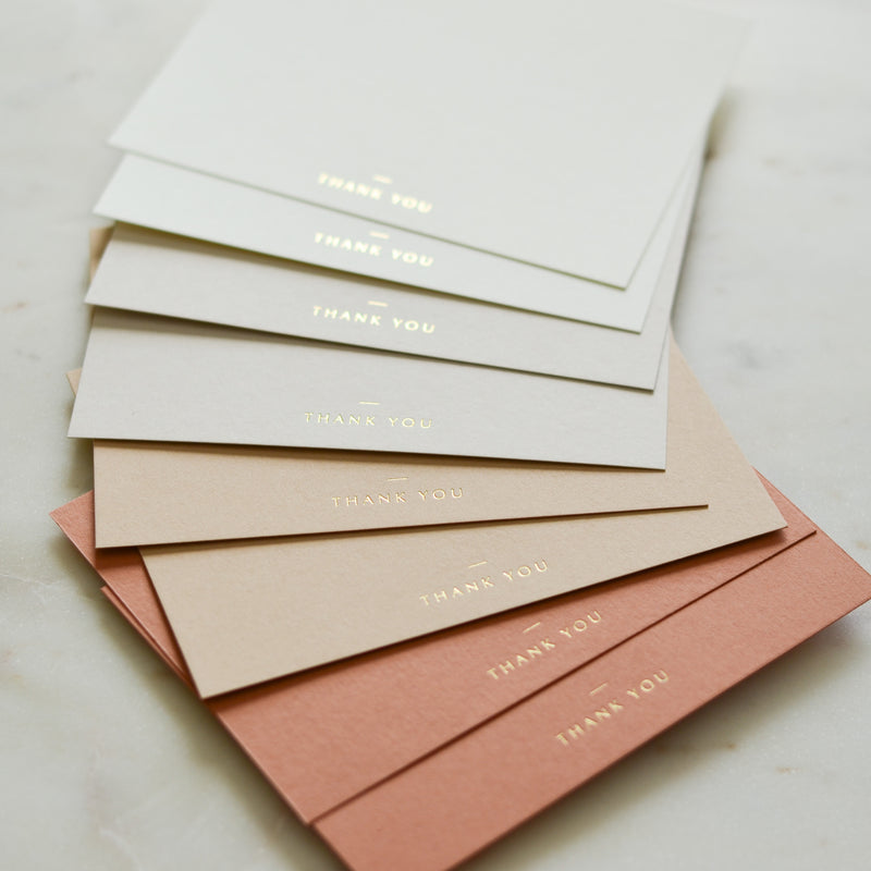 Ombre Terracotta Thank You Cards